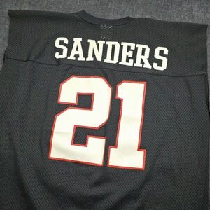 VTG 90's Atlanta‎ Falcons Deion Sanders Jersey Mens XL Black USA NFL Prime Read!